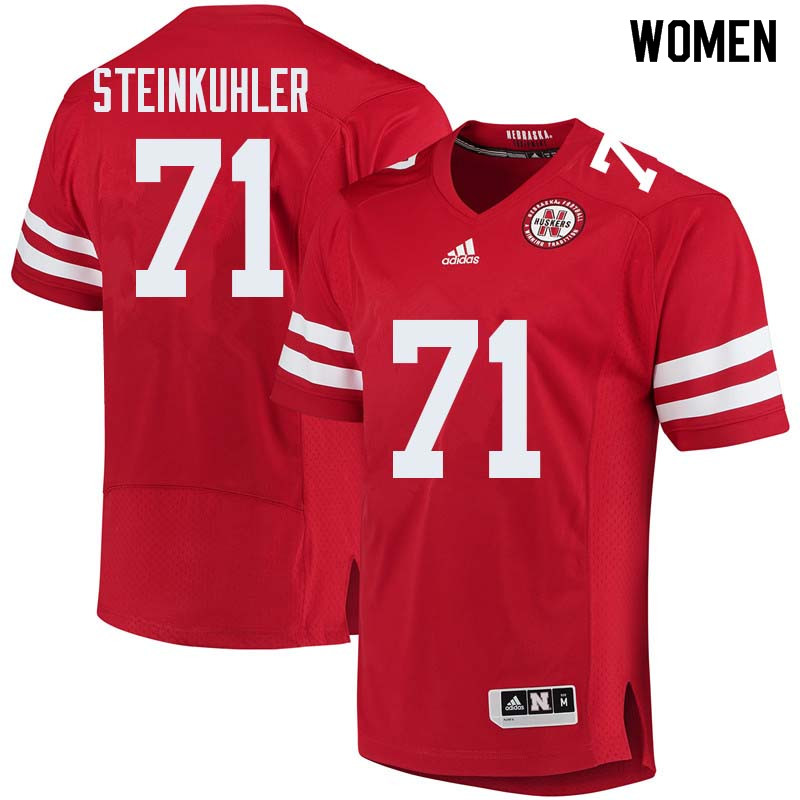 Women #71 Dean Steinkuhler Nebraska Cornhuskers College Football Jerseys Sale-Red
